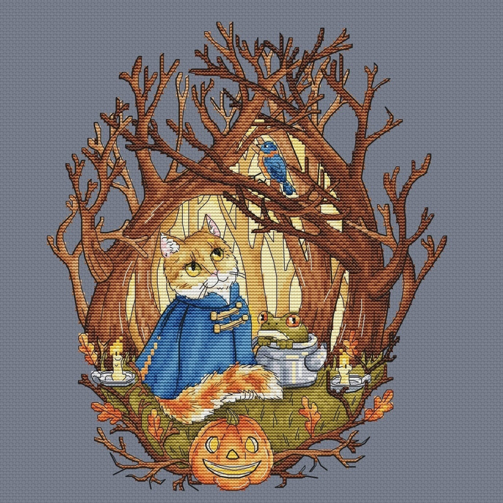 Over The Garden Wall Cross Stitch Pattern Code RF 304 Racoonandfox  - Over The Garden Wall Cross Stitch Pattern