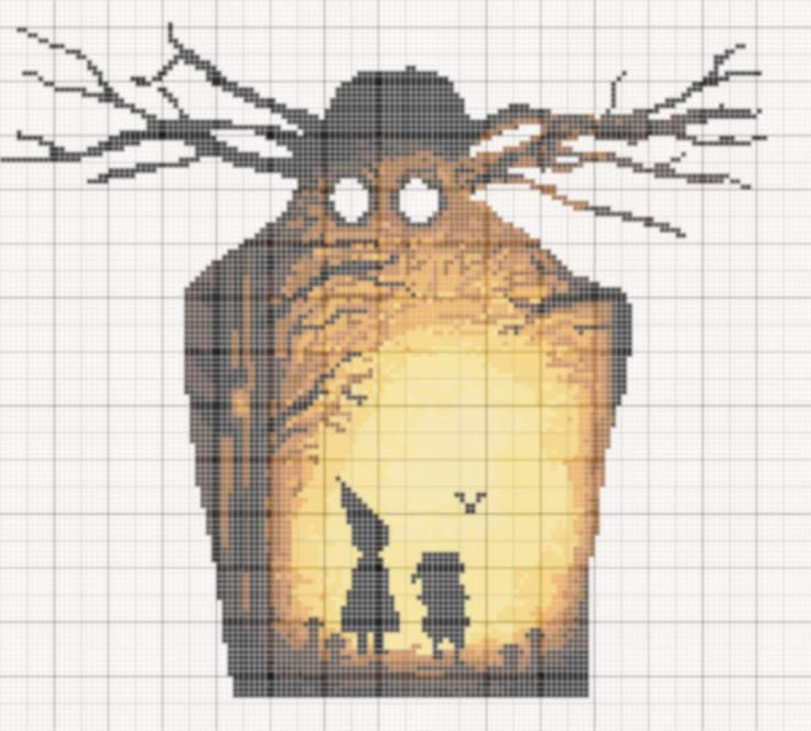 Over The Garden Wall Cross Stitch Pattern Cute DIY Make At Home Pattern  - Over The Garden Wall Cross Stitch Pattern