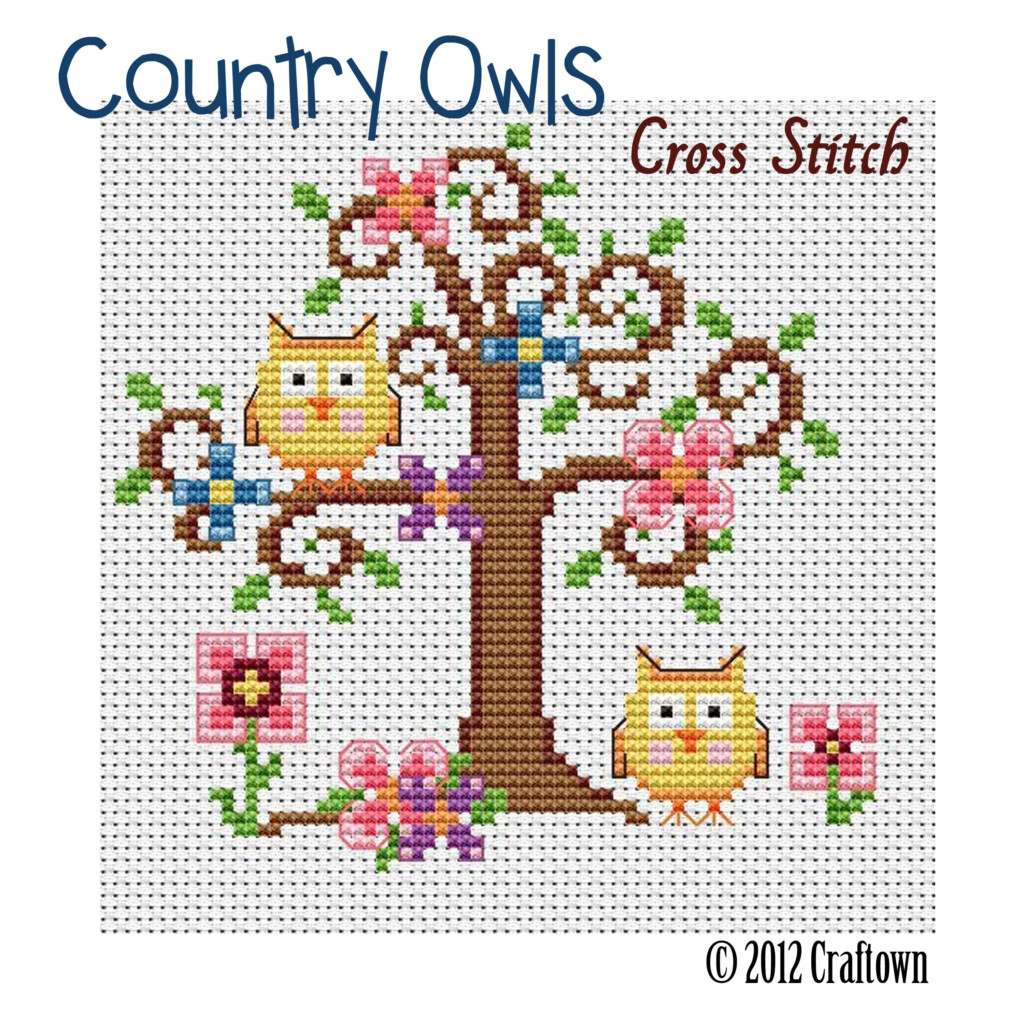 Owl Cross Stitch Patterns Free Printable Image To U - Free Printable Owl Cross Stitch Patterns