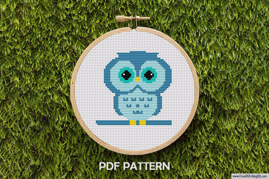 Owl Cross Stitch PDF Cross Stitch Patterns - Easy Owl Cross Stitch Patterns