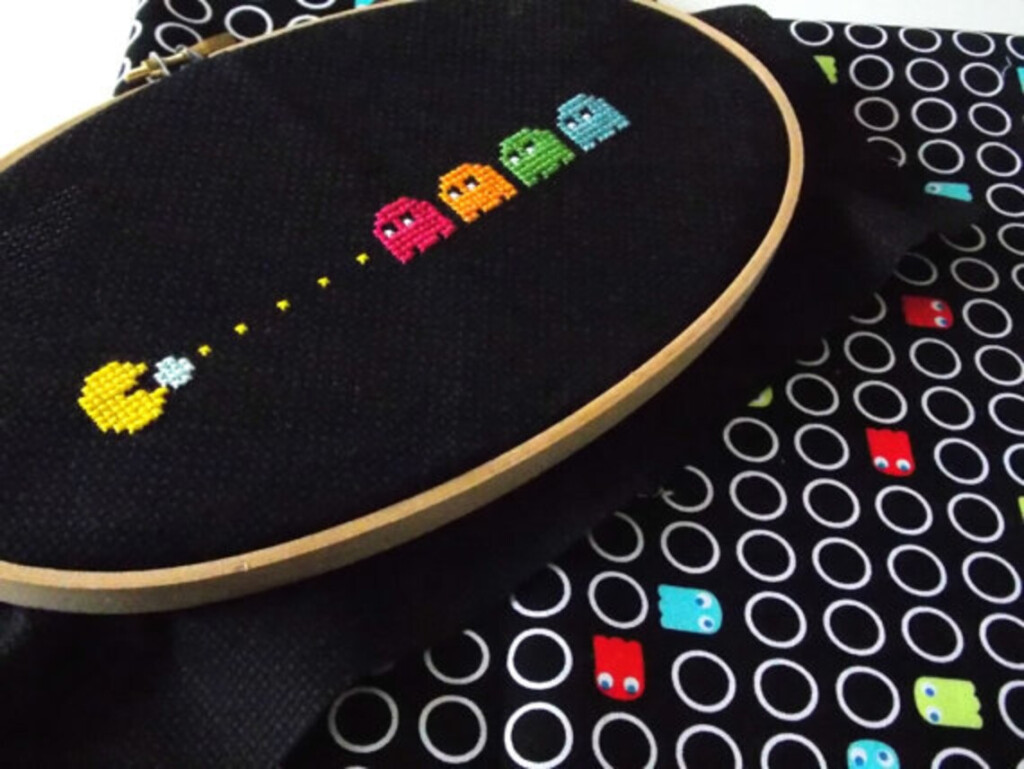 Pac Man Cross Stitch Pattern Immediate Download PDF Etsy - Pac Man Cross Stitch Pattern