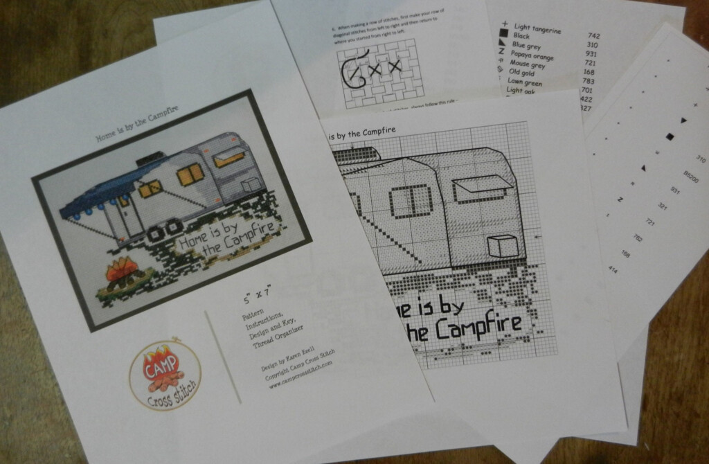 PATTERN Camping Counted Cross Stitch Home Is By The Etsy - Camping Counted Cross Stitch Patterns