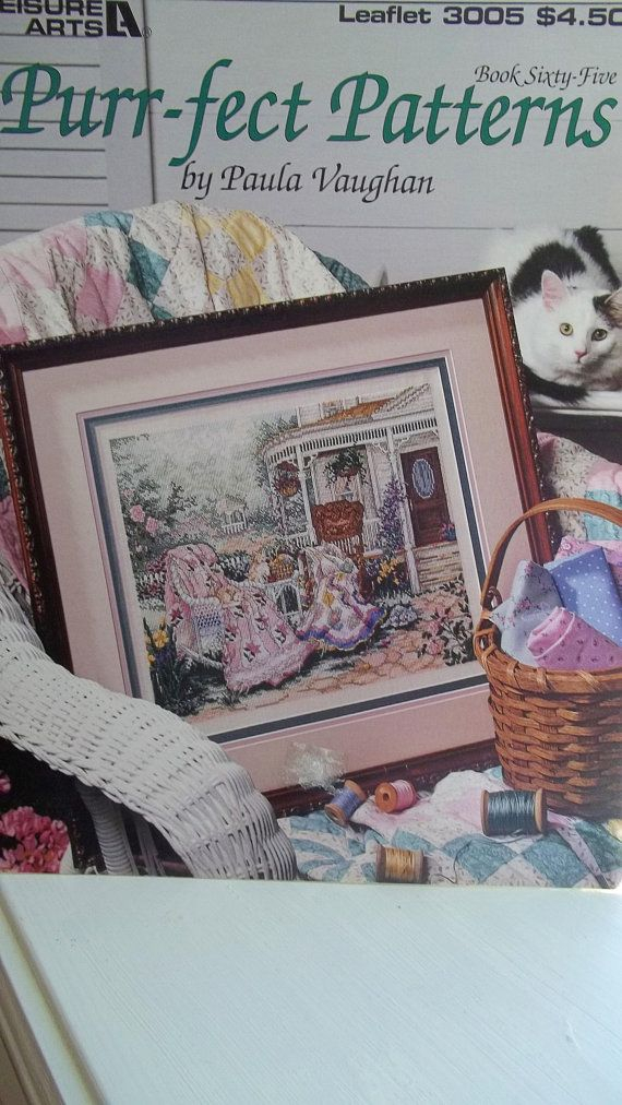Paula Vaughan Cross Stitch Pattern Book Purr fect Etsy Pattern  - Paula Vaughan Cross Stitch Patterns