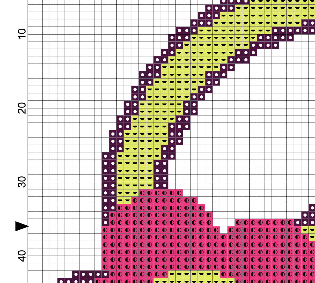 Peace Sign With Flower Cross Stitch Pattern Daily Cross Stitch - Cross Stitch Peace Sign Pattern