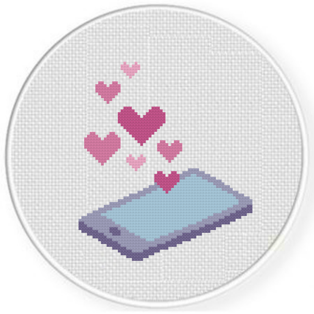 Phone Hearts Cross Stitch Pattern Daily Cross Stitch - Queen Of Hearts Cross Stitch Pattern