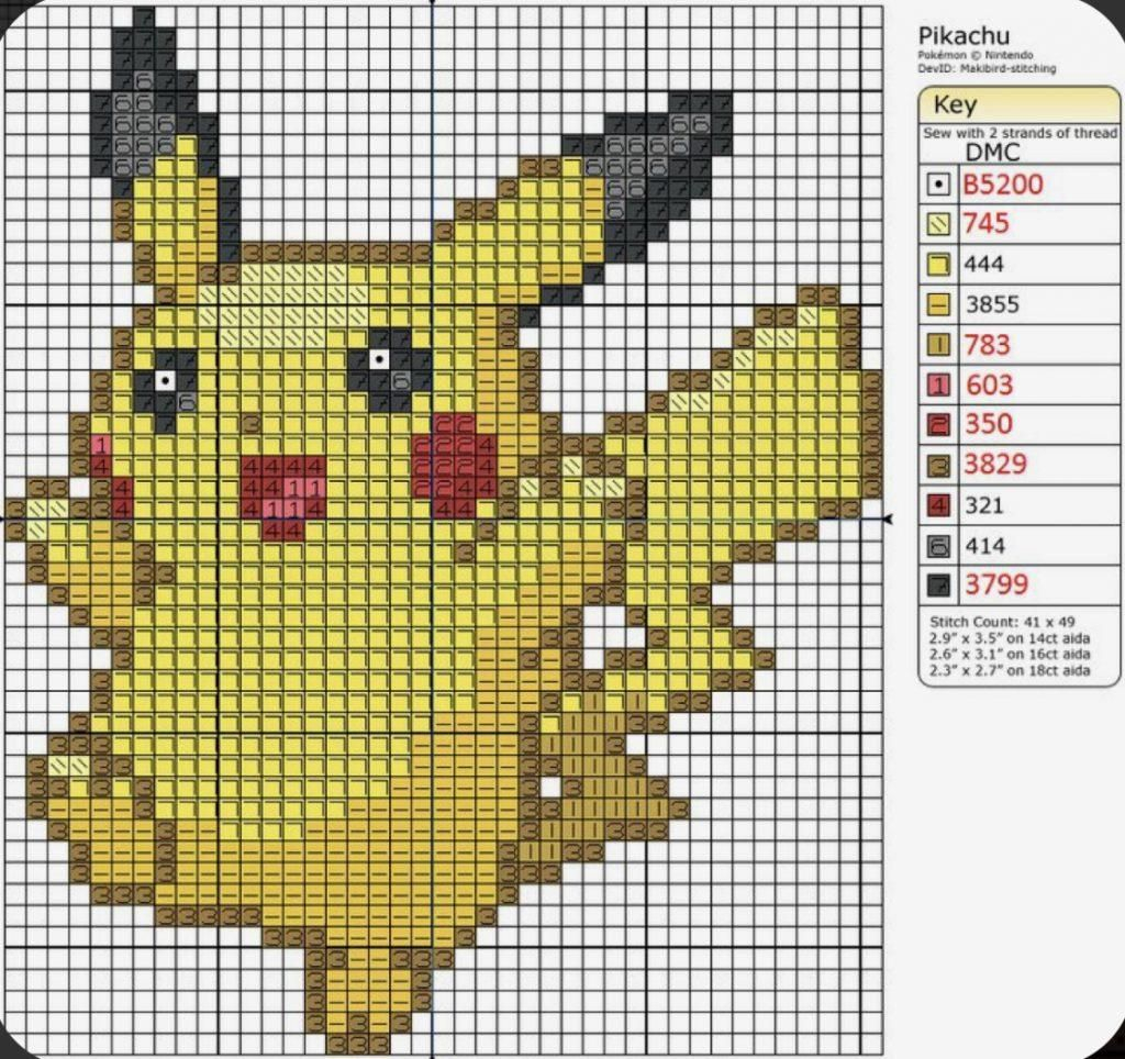 Pin On Cross Stitch - Pokemon Cross Stitch Pattern Book