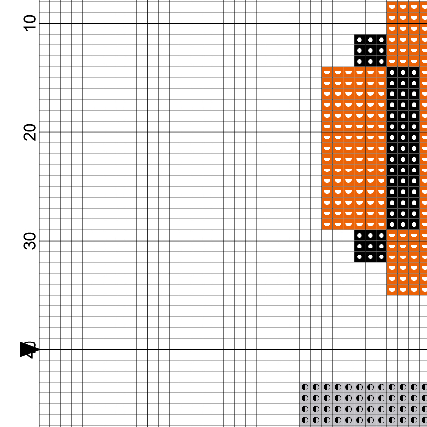 Pixel Basketball And Hoop Cross Stitch Pattern Daily Cross Stitch - Free Basketball Cross Stitch Patterns