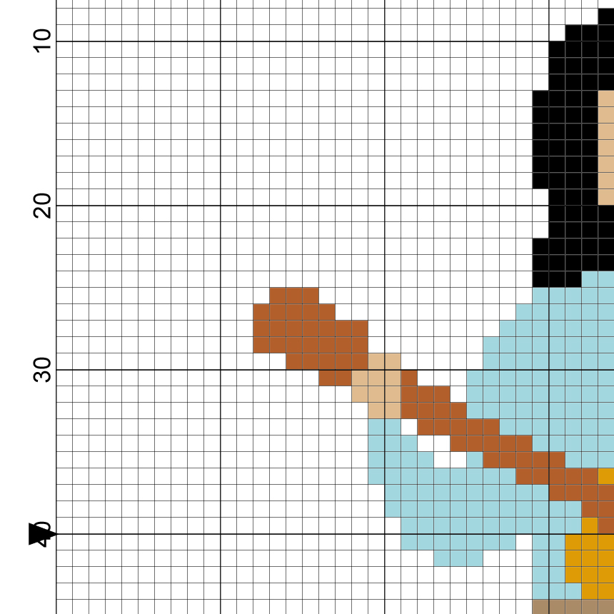 Playing Guitar Cross Stitch Pattern Daily Cross Stitch - Small Guitar Cross Stitch Pattern