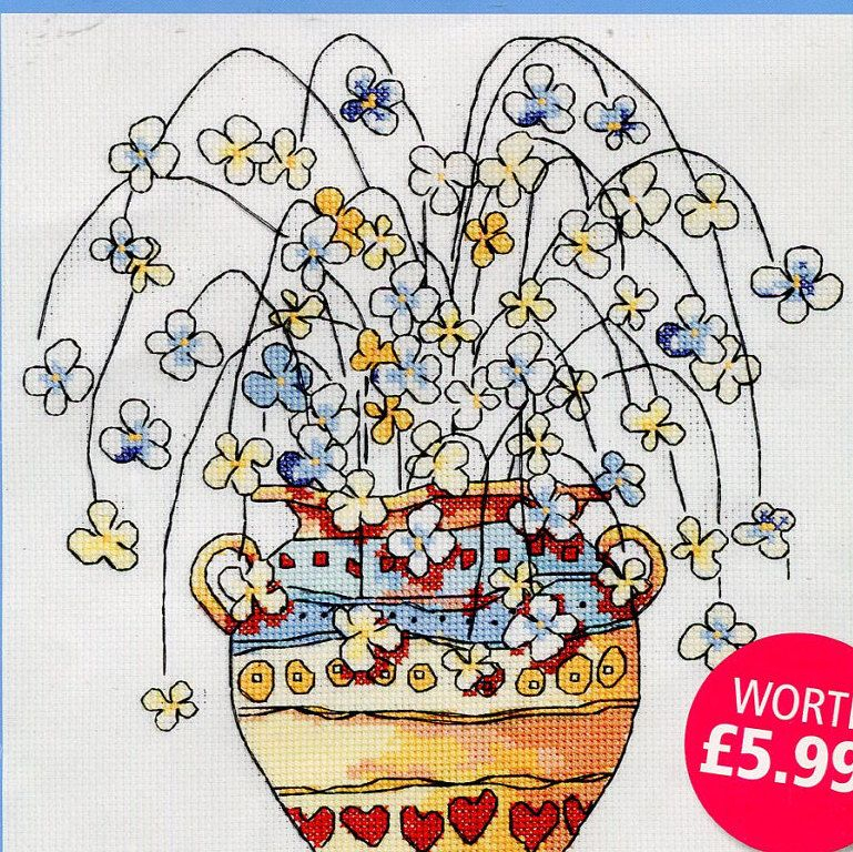Pot Of Flowers By Michael Powell Cross Stitch Leaflet By PengyPatterns  - Michael Powell Cross Stitch Patterns Free