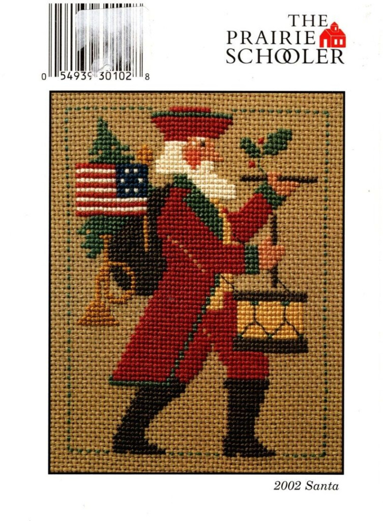 PRAIRIE SCHOOLER Santa Individual Yearly Counted Cross Stitch Charts 01  - Prairie Schooler Santa Cross Stitch Patterns