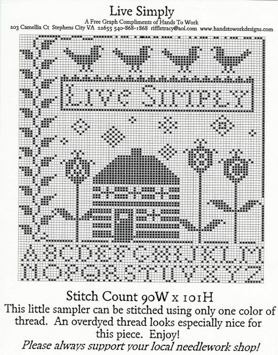 Primitive Cross Stitch Patterns Free Printable Templates Free - Primitive Cross Stitch Sampler Patterns