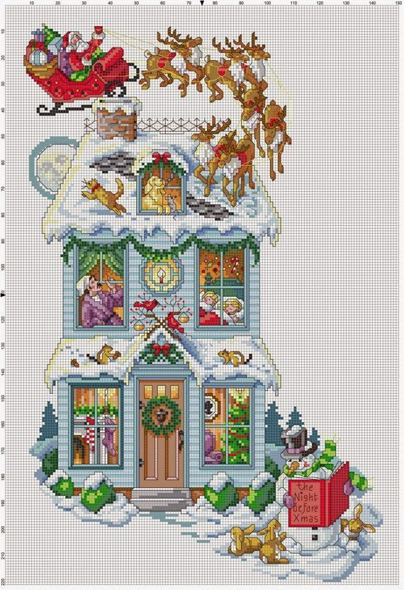 Printable Free Christmas Stocking Cross Stitch Patterns To Download  - Pdf Free Printable Free Cross Stitch Christmas Stocking Patterns