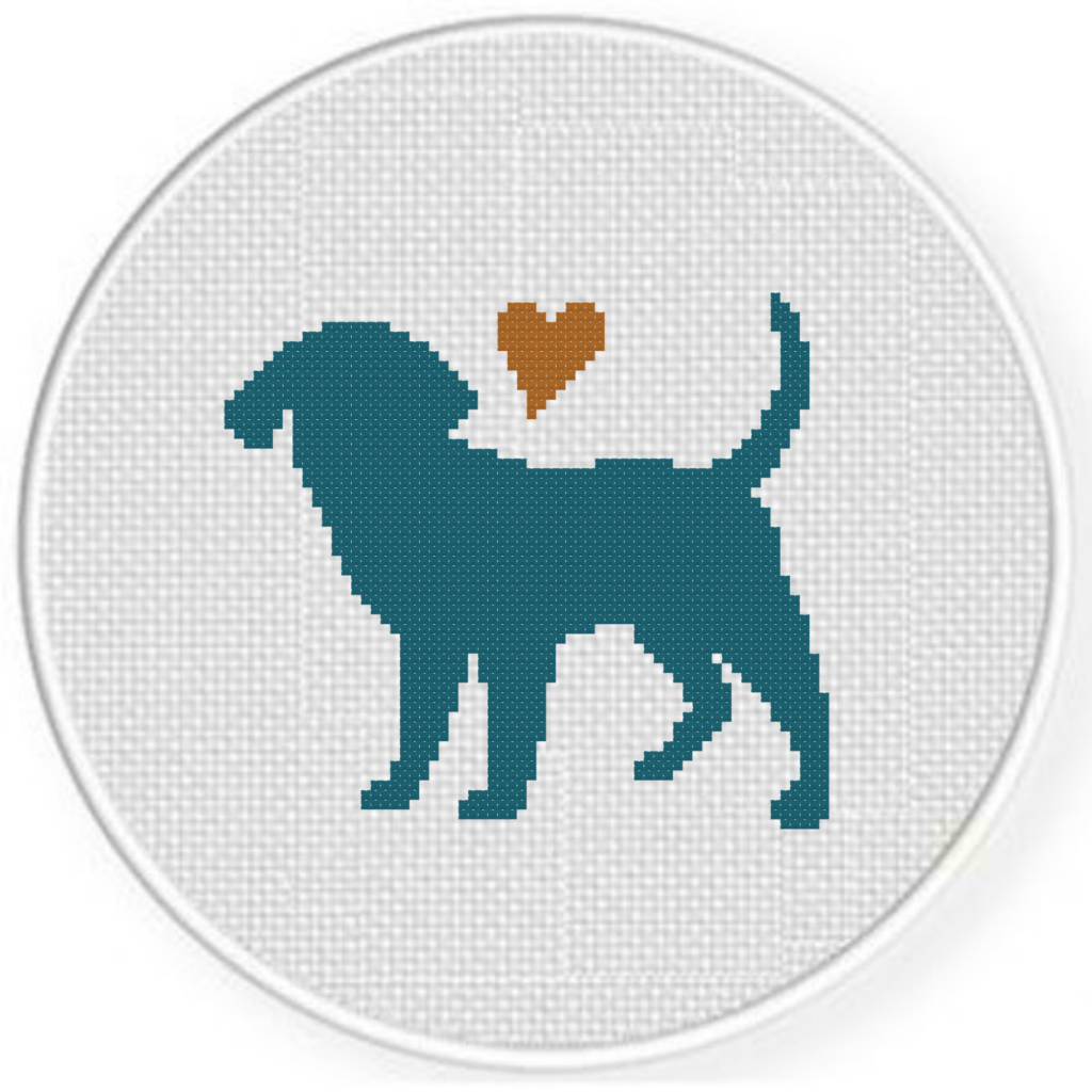 Puppy Love Cross Stitch Pattern Daily Cross Stitch - Quilty Love Cross Stitch Pattern