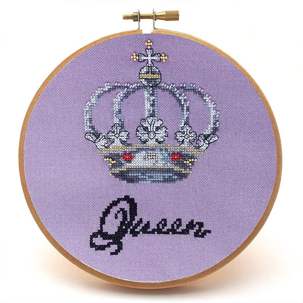 Queen Cross Stitch Pattern Peacock Fig - Queen Of Hearts Cross Stitch Pattern