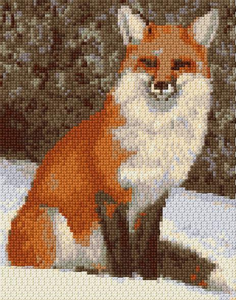 Red Fox Cross Stitch Designs - Free Fox Cross Stitch Pattern