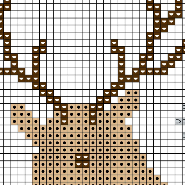 Red Nosed Reindeer Cross Stitch Pattern Daily Cross Stitch - Rudolph The Red Nosed Reindeer Cross Stitch Pattern