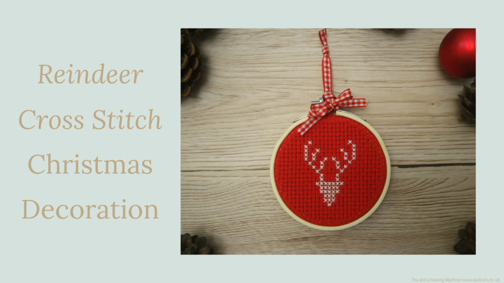 Reindeer Cross Stitch Christmas Decoration Wild Blossom Life - Christmas Reindeer Cross Stitch Patterns