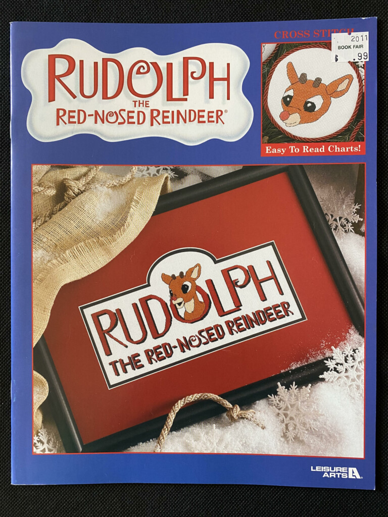 Rudolph The Red Nosed Reindeer Cross Stitch Craft Booklet 15 Easy To  - Rudolph The Red Nosed Reindeer Cross Stitch Pattern