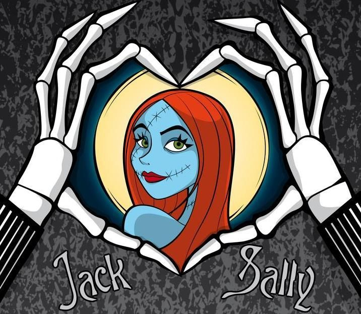Sally Skellington Cross Stitch Pattern In PDF For Instant Download Tim  - Jack And Sally Cross Stitch Pattern