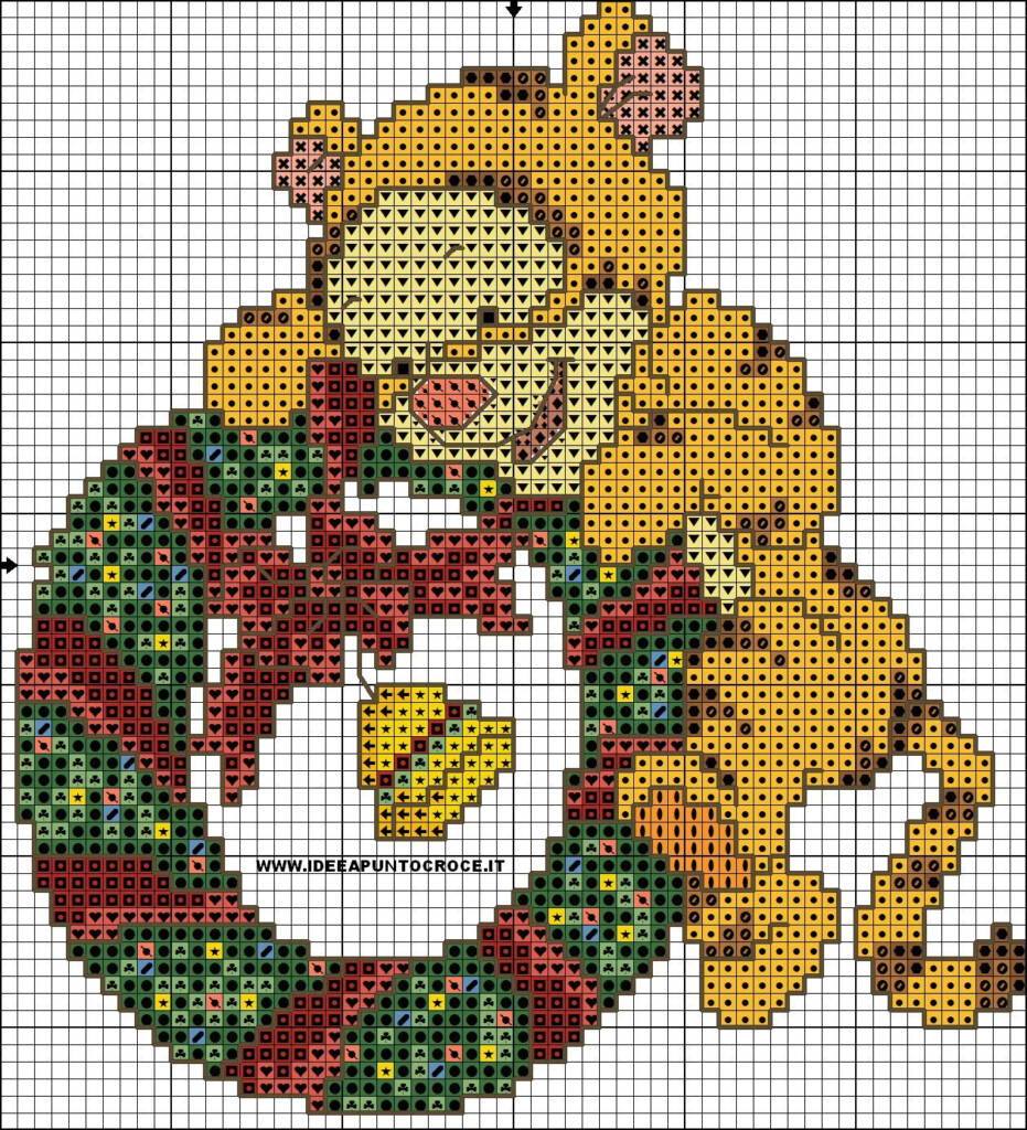  SCHEMI WINNIE THE POOH - Tigger Cross Stitch Patterns Free