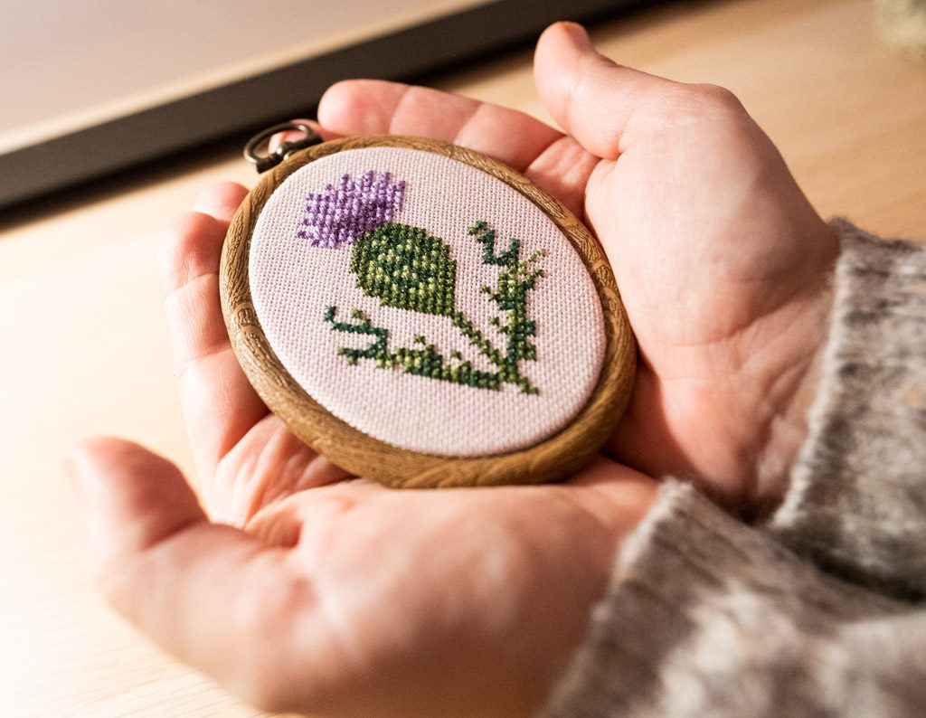 Scottish Thistle Cross Stitch Pattern - Easy Scottish Cross Stitch Patterns
