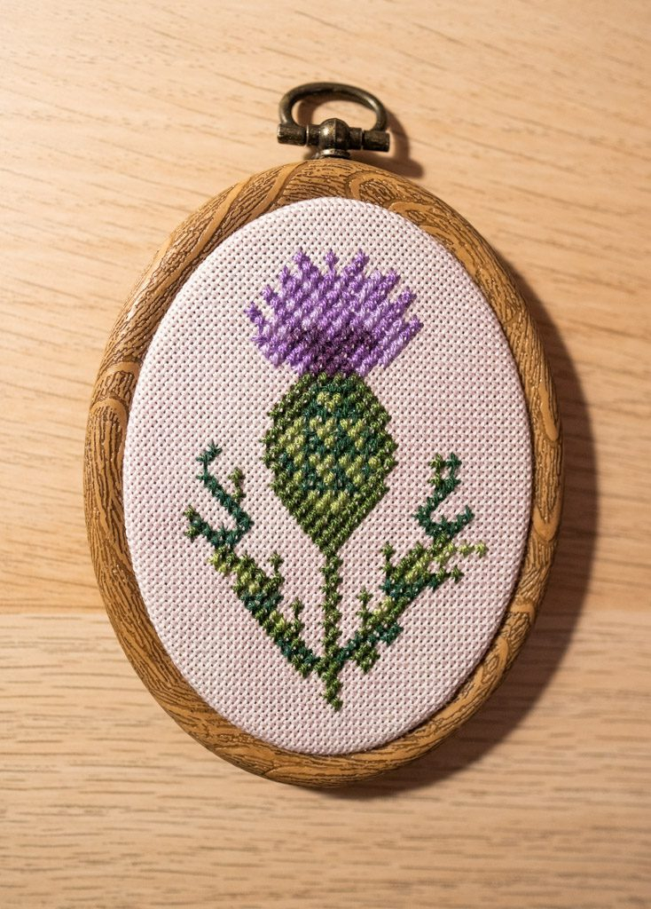 Scottish Thistle Cross Stitch Pattern - Easy Scottish Cross Stitch Patterns