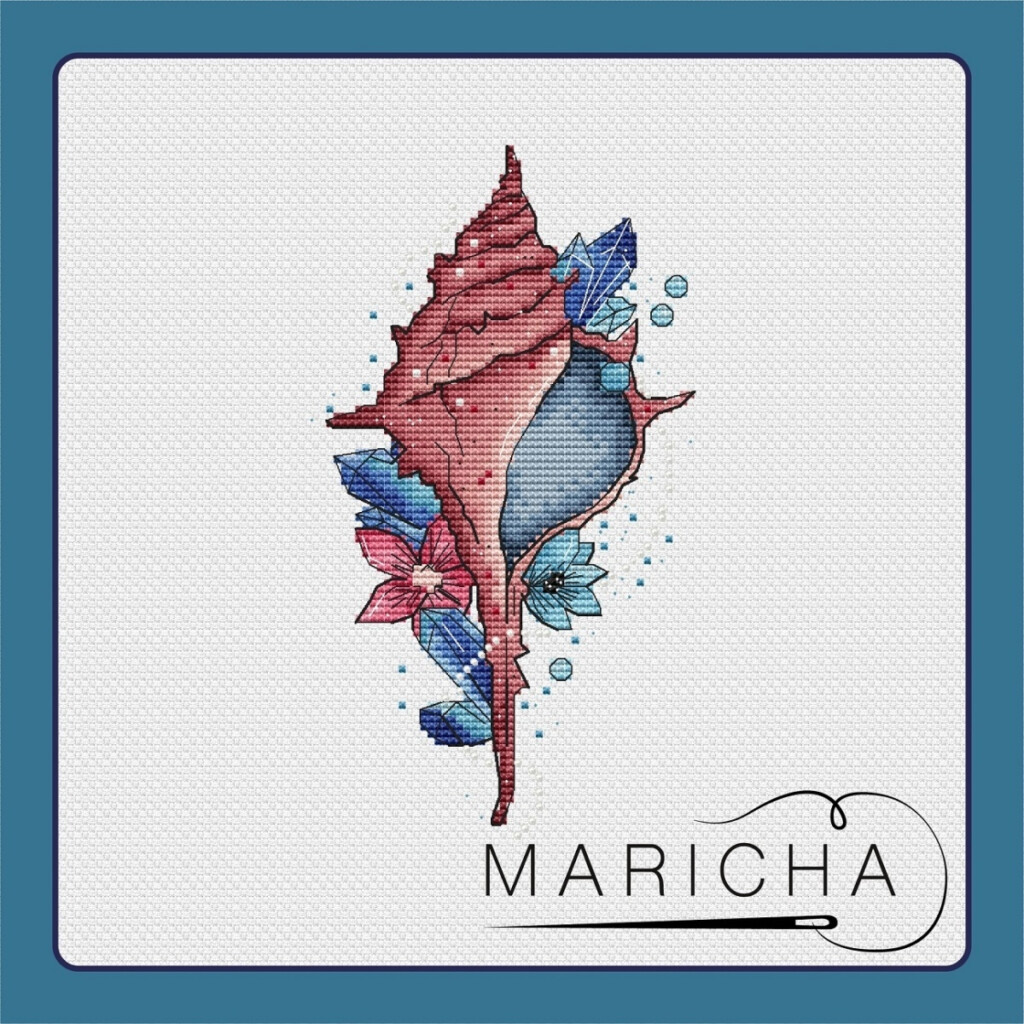 Seashell Cross Stitch Pattern Code MA 198 MARICHA Buy Online On  - Seashell Cross Stitch Pattern Free