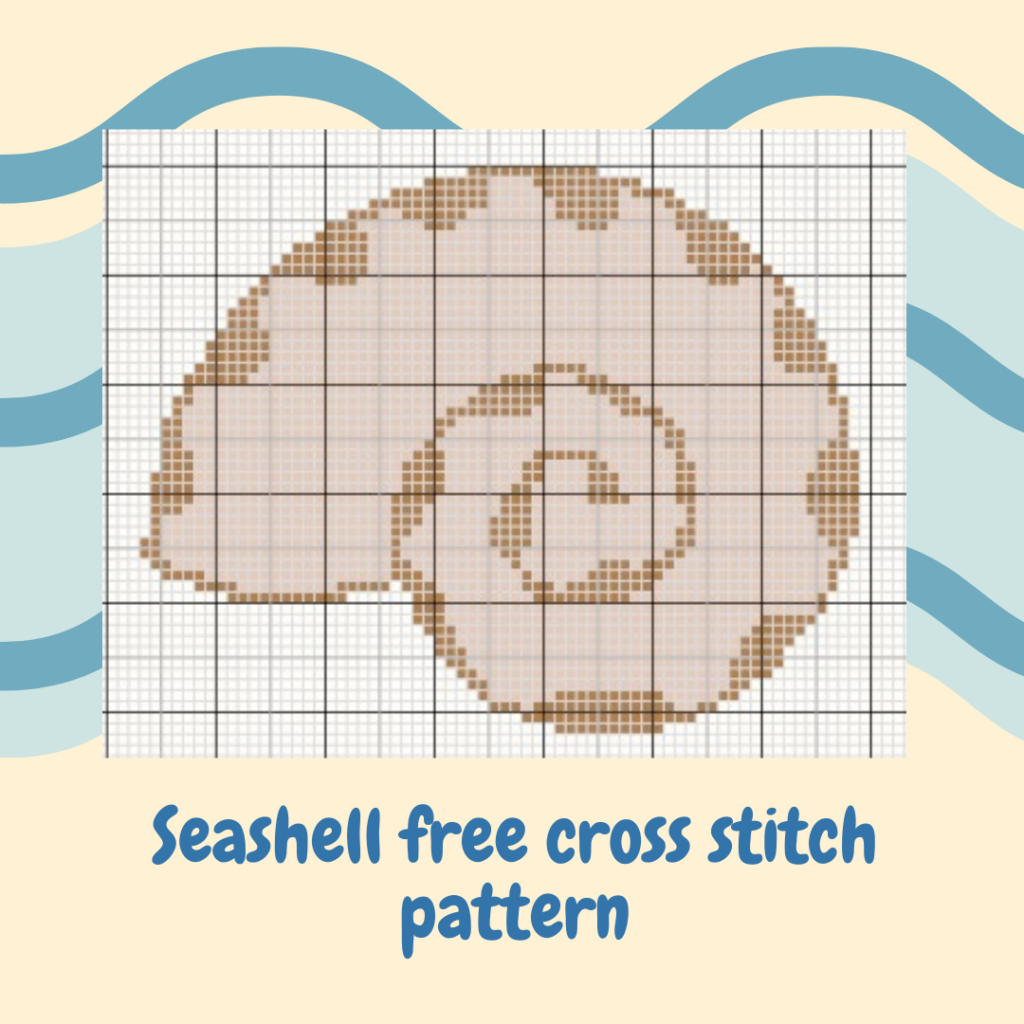 Seashell Free Cross Stitch Pattern Keeping It Real - Seashell Cross Stitch Pattern Free