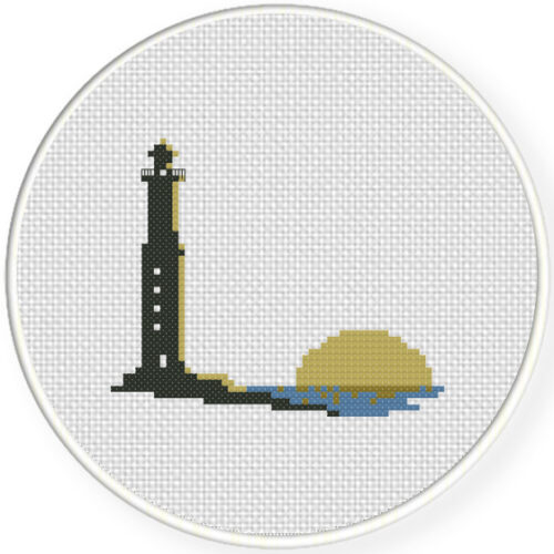 Seashore Sunset Cross Stitch Pattern Daily Cross Stitch - Free Sunset Cross Stitch Patterns