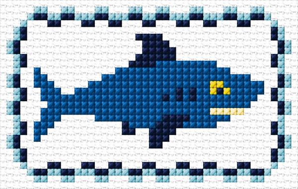 Shark Cross Stitch Designs - Free Shark Cross Stitch Pattern