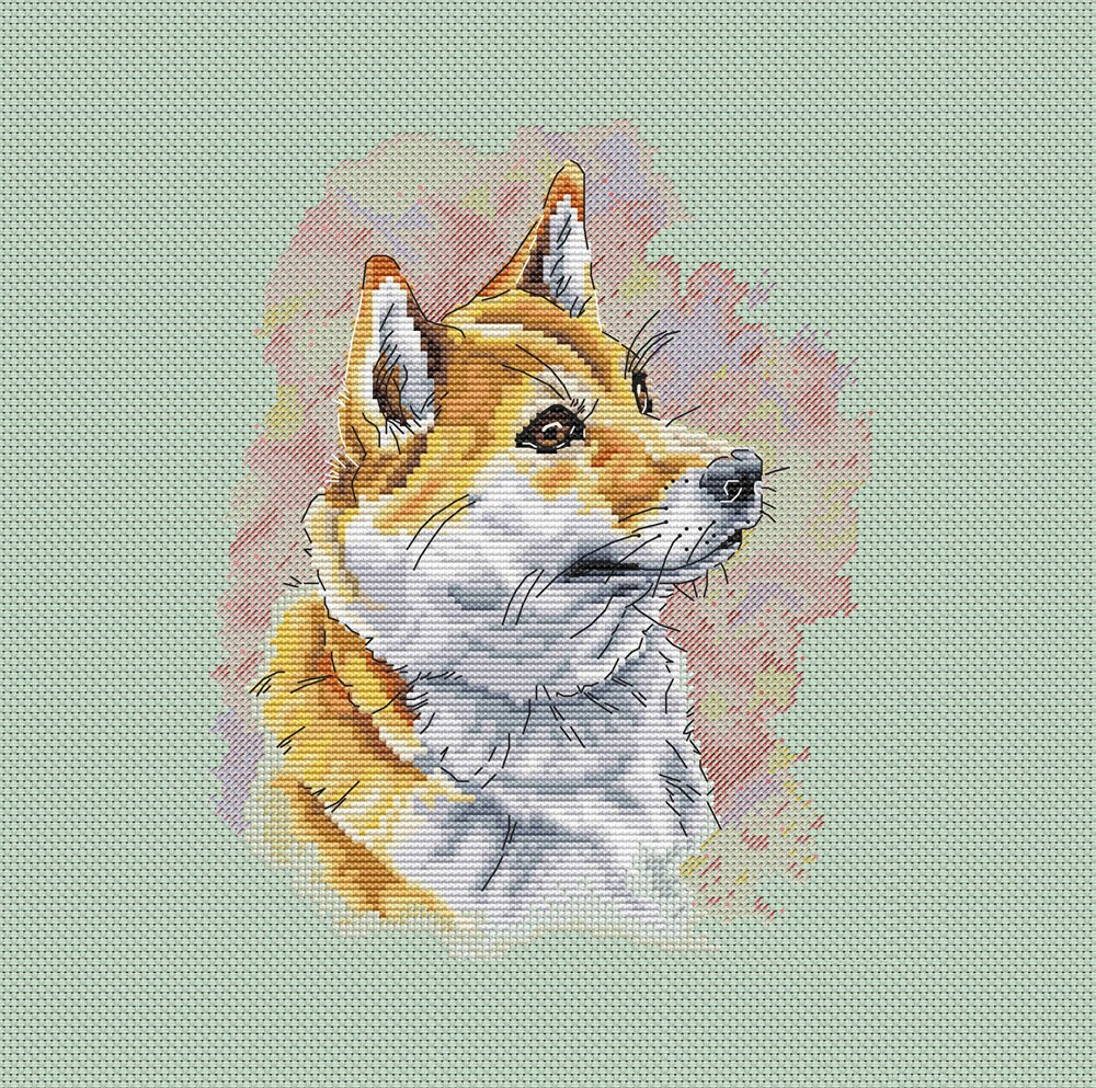 Shiba Inu Dog Cross Stitch Pattern Shiba Inu Cross Stitch Dog Etsy - Shiba Inu Cross Stitch Pattern