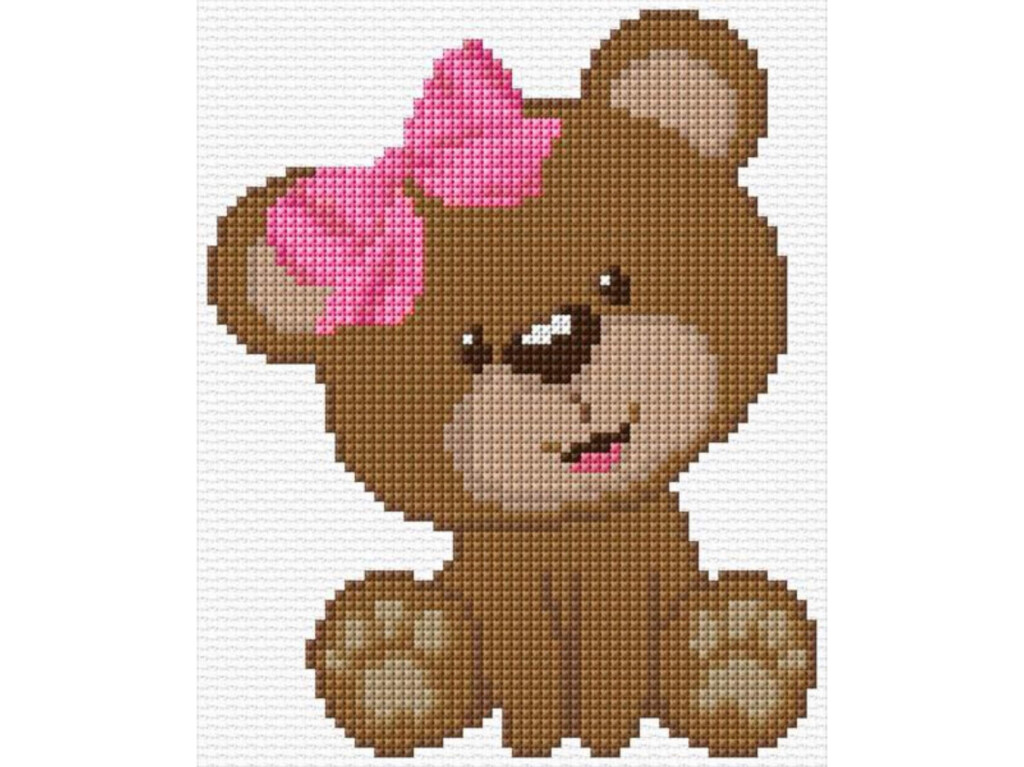 Small Teddy Bear Cross Stitch Pattern PDF Pattern Digital Etsy - Small Teddy Bear Cross Stitch Pattern