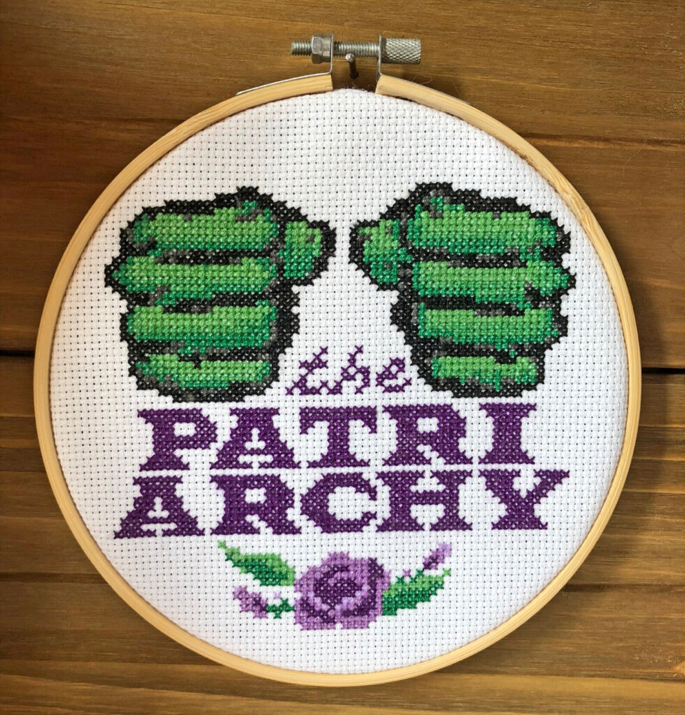 Smash The Patriarchy 6 Inch Cross Stitch PATTERN Etsy - Smash The Patriarchy Cross Stitch Pattern