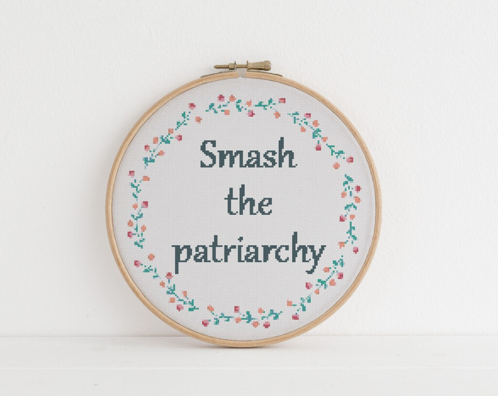 Smash The Patriarchy Feminism Cross Stitch Pattern Etsy - Smash The Patriarchy Cross Stitch Pattern