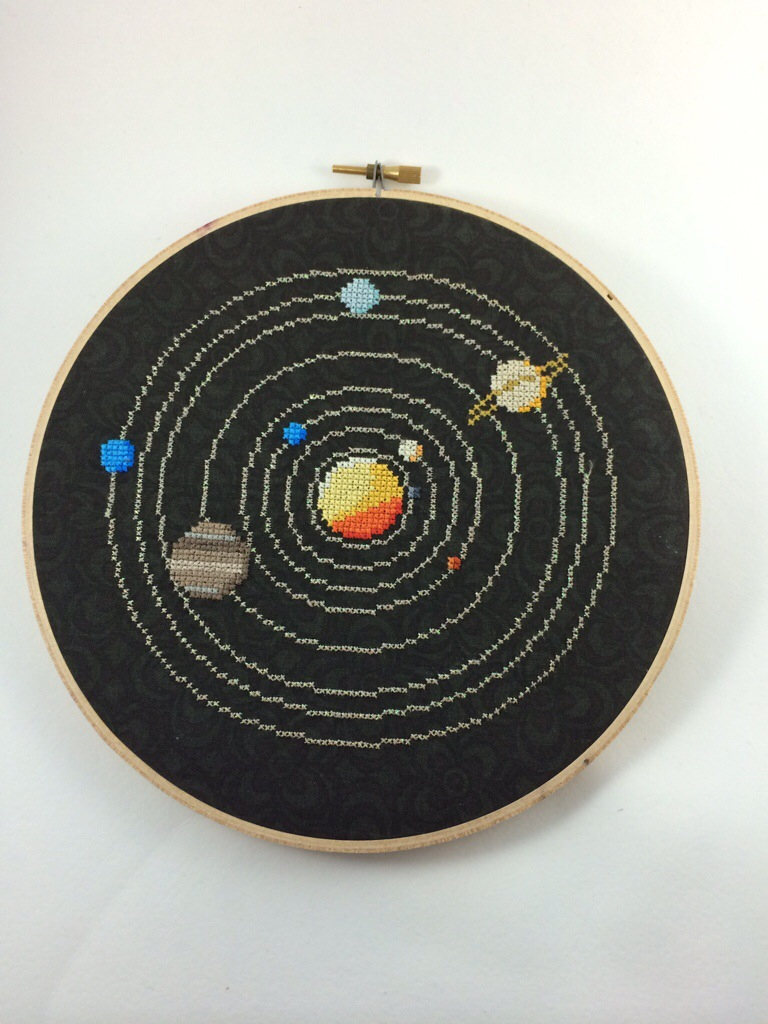 Solar System Cross Stitch Pattern Available To Buy  - Solar System Cross Stitch Patterns