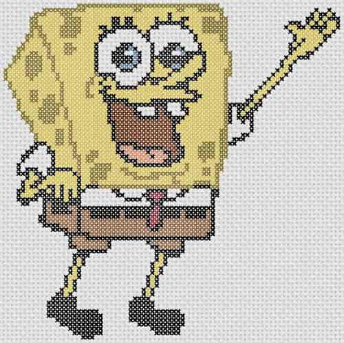 SpongeBob SquarePants Cross Stitch Pattern Cross Stitch 4 Free - Spongebob Squarepants Cross Stitch Pattern