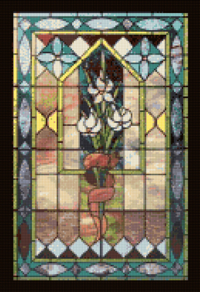 Stained Glass Window Cross Stitch Pattern PDF Instant Etsy - Stained Glass Window Cross Stitch Patterns