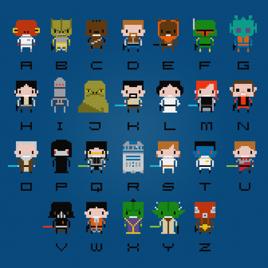 Star Wars Cross Stitch Alphabet Pattern GeekAlerts - Star Wars Cross Stitch Pattern
