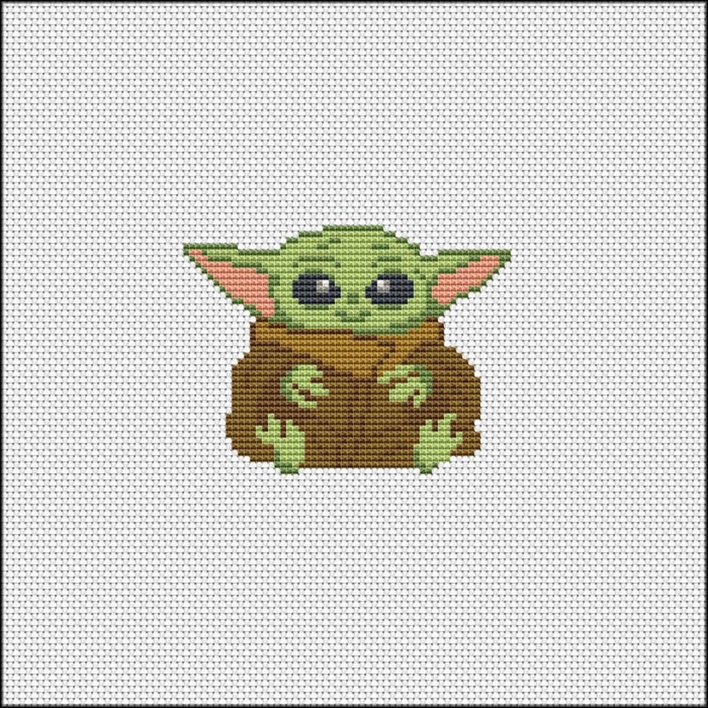 Star Wars Cross Stitch Pattern Baby Yoda Cross Stitch Etsy - Free Printable Star Wars Cross Stitch Patterns