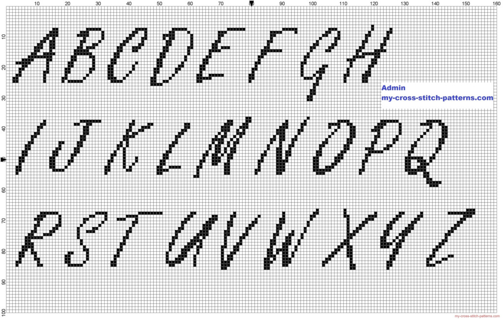 Stitch Alphabet - Printable Cross Stitch Alphabet Patterns