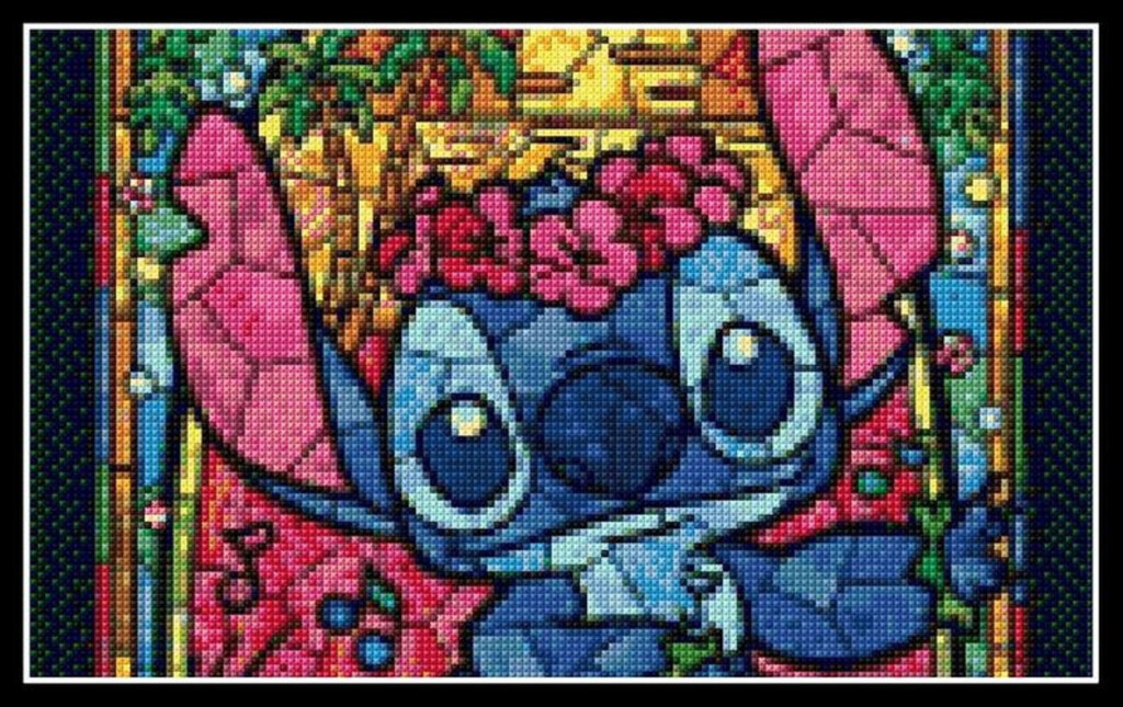 Stitch Stained Glass Cross Stitch Pattern Cross Stitch Etsy - Stained Glass Cross Stitch Patterns