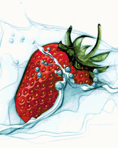 Strawberry Free Cross Stitch Pattern Better Cross Stitch - Strawberry Fields Cross Stitch Pattern