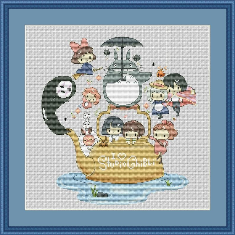 Studio Ghibli Cross Stitch Patterns Printable Templates Free - Studio Ghibli Cross Stitch Patterns