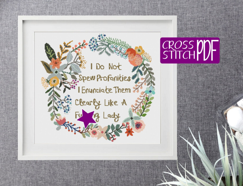 Subversive Cross Stitch Pattern Cross Stitch Chart - Free Subversive Cross Stitch Patterns
