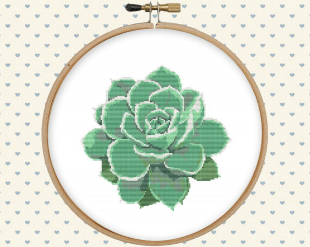 Succulent And Cacti Cross Stitch Patterns - Succulent Cross Stitch Patterns Free