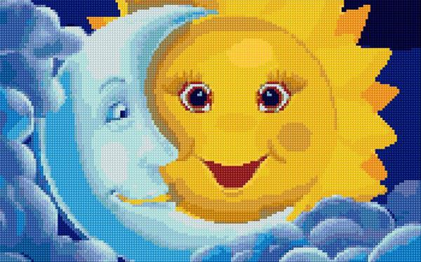 Sun And Moon Cross Stitch Designs - Sun And Moon Cross Stitch Patterns