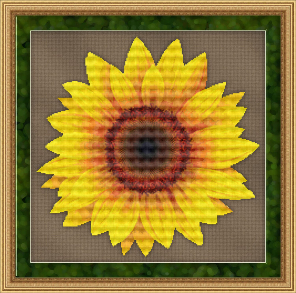 Sunflower Cross Stitch Patterns - Sunflower Cross Stitch Pattern Free