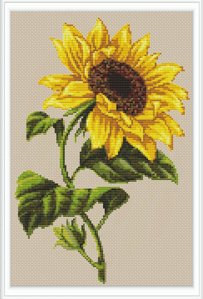 Sunflower Modern Cross Stitch Pattern PDF Instant Download Etsy - Modern Cross Stitch Pattern Book