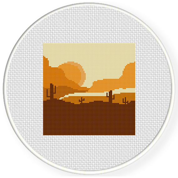 Sunset West Cross Stitch Pattern Daily Cross Stitch - Free Sunset Cross Stitch Patterns
