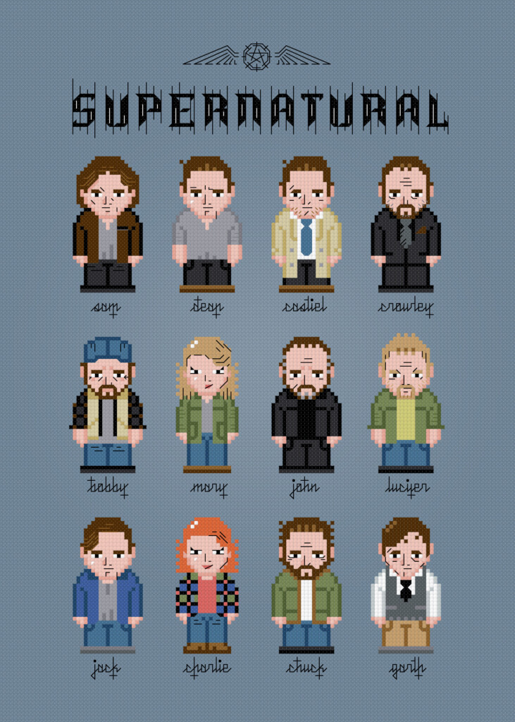 Supernatural Cross Stitch Pattern - Supernatural Cross Stitch Patterns Free
